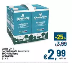 Granarolo - Latte UHT Parzialmente Scremato 100% Italiano Granarolo - Latte UHT Parzialmente Scremato 100% Italiano