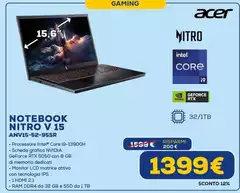 Acer - Notebook Nitro V 15