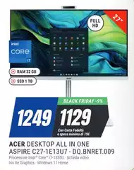 Acer - Aspire C27-1E13UT- DQ.BRET.009 Acer - Aspire C27-1E13UT- DQ.BRET.009