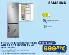 Samsung - Frigorifero Combinato Air Space Ecoflex Ai RB34C77CS9S/EF