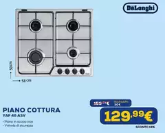 De Longhi - Piano Cottura Yaf 48 Asv