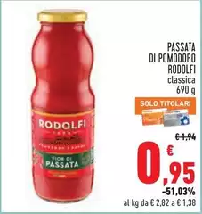 Rodolfi - Passata Di Pomodoro Rodolfi - Passata Di Pomodoro