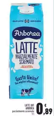 Arborea - Latte UHT Parzialmente Scremato Arborea - Latte UHT Parzialmente Scremato