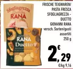 Rana - Pasta Fresca Sfogliagrezza - Duetto