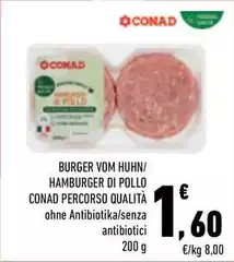Conad - Hamburger Di Pollo Percorso Qualità