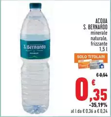 S. bernardo - Acqua