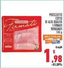 Rovagnati - Prosciutto Cotto Di Alta Qualità I Firmati