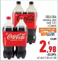 Coca Cola - Classica, Zero
