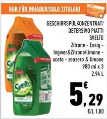 Svelto - Detersivo Piatti