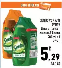 Svelto - Detersivo Piatti