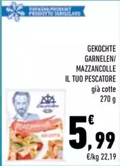 Il Tuo Pescatore - Gekochte Garnelen/Mazzancolle