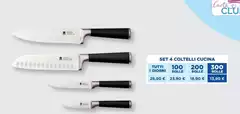 Set 4 Coltelli Cucina Tuttini