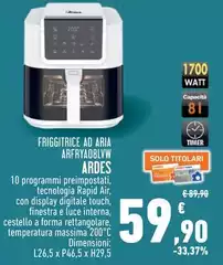 Ardes - Friggitrice Ad Aria ARFRYA08LWW