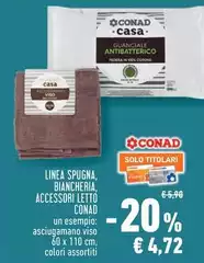 Casa - Linea Spugna, Biancheria, Accessori Letto