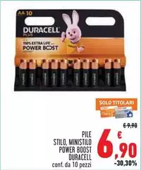 Duracell - Pile Stilo, Ministilo Power Boost