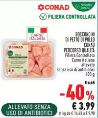 Conad - Bocconcini Di Petto Di Pollo Percorso Qualità Conad - Bocconcini Di Petto Di Pollo Percorso Qualità