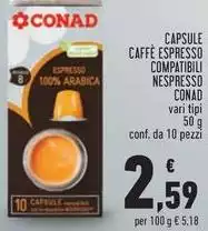 Conad - Capsule Caffè Espresso Compatibili Nespresso