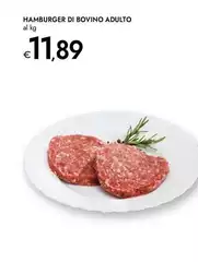 Hamburger Di Bovino Adulto