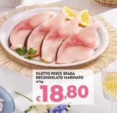 Filetto Pesce Spada Decongelato Marinato Filetto Pesce Spada Decongelato Marinato