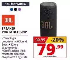 Jbl - Speaker Portatile Grip