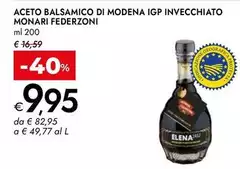 Monari federzoni - Aceto Balsamico Di Modena IGP Invecchiato Monari federzoni - Aceto Balsamico Di Modena IGP Invecchiato