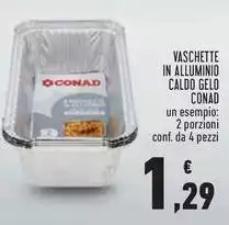 Conad - Vaschette In Alluminio Caldo Gelo