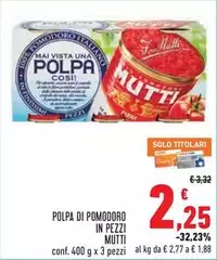Mutti - Polpa Di Pomodoro In Pezzi