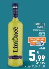 Limoncè - Limoncello Limoncè - Limoncello