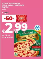 Buitoni - 2 Pizze Margherita Bella Napoli Surgelate Buitoni - 2 Pizze Margherita Bella Napoli Surgelate