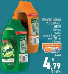 Svelto - Detersivo Liquido Per Stoviglie