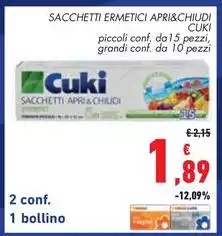 Cuki - Sacchetti Ermetici Apri&Chiudi