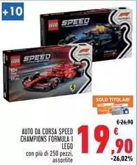 Lego - Auto Da Corsa Speed Champions Formula 1