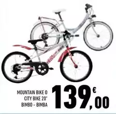 Bimbo - Mountain Bike O City Bike 20" -bimba