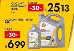 Shell - Olio Sint Plus 10W40 Shell - Olio Sint Plus 10W40