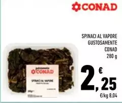 Conad - Spinaci Al Vapore Gustosamente Conad - Spinaci Al Vapore Gustosamente