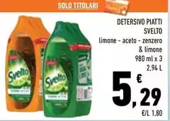 Svelto - Detersivo Piatti