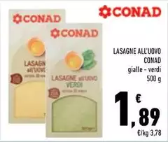Conad - Lasagne All'Uovo