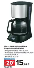 Macchina Caffè Con Filtro Programmable Cm80