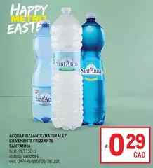 Sant'anna - Acqua Frizzante/Naturale/ Livemente Frizzante