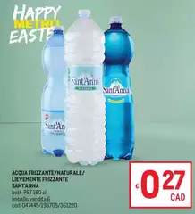 Sant'anna - Acqua Frizzante/Naturale/ Livemente Frizzante