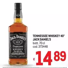 Jack Daniels - Tennessee Whiskey 40° Jack Daniels - Tennessee Whiskey 40°