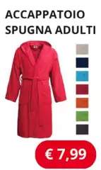 Accappatoio Spugna Adulti Accappatoio Spugna Adulti