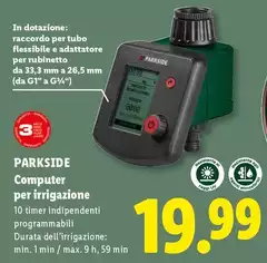 Parkside - Computer Per Irrigazione
