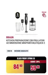 Braun - Kitchen Preparazione Cibi Frullatori Ad Immersione Minipimmer Multiquick 5