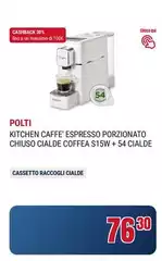 Polti - Caffe' Espresso Porzionato Chiuso Cialde Coffea S15w + 54 Cialde Polti - Caffe' Espresso Porzionato Chiuso Cialde Coffea S15w + 54 Cialde