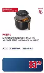 Philips - Kitchen Cottura Cibi Friggitrici Airfryer Serie 3000 Da 62l Na332/00