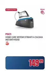 Polti - Home Care Sistema Stiranti A Caldaia Instantvi5040 Polti - Home Care Sistema Stiranti A Caldaia Instantvi5040