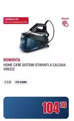 Rowenta - Home Care Sistemi Stiranti A Caldaia VR8322
