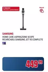 Samsung - Home Care Aspirazione Scope Ricaricabili Jet 95 Complete Samsung - Home Care Aspirazione Scope Ricaricabili Jet 95 Complete