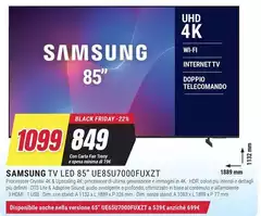 Samsung - Tv Led 85" UE85U7000FUXZT Samsung - Tv Led 85" UE85U7000FUXZT